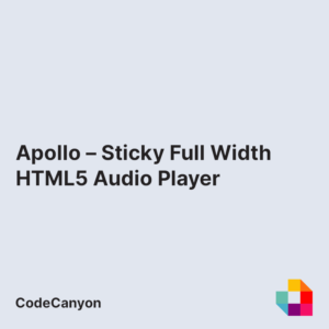 Apollo – Sticky Full Width HTML5 Audio Player