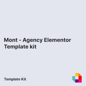 Mont - Agency Elementor Template kit