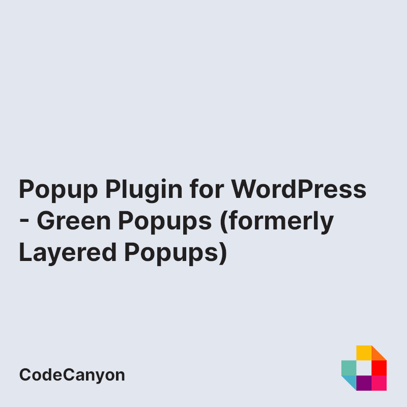 Popup Plugin for WordPress - Green Popups (formerly Layered Popups)