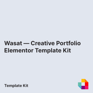 Wasat — Creative Portfolio Elementor Template Kit