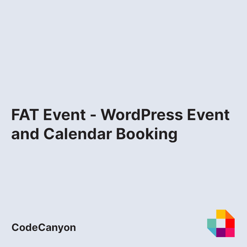 FAT Event - WordPress Event and Calendar Booking