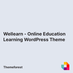 Wellearn - Online Education Learning WordPress Theme