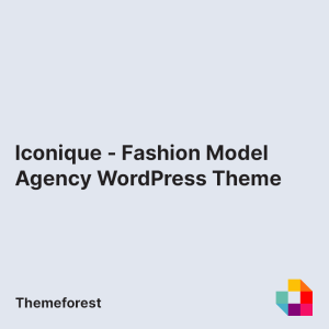 Iconique - Fashion Model Agency WordPress Theme