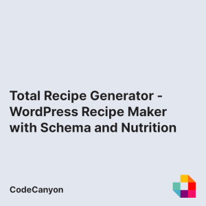 Total Recipe Generator - WordPress Recipe Maker with Schema and Nutrition Facts