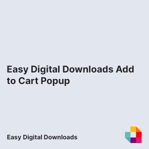 Easy Digital Downloads Add to Cart Popup