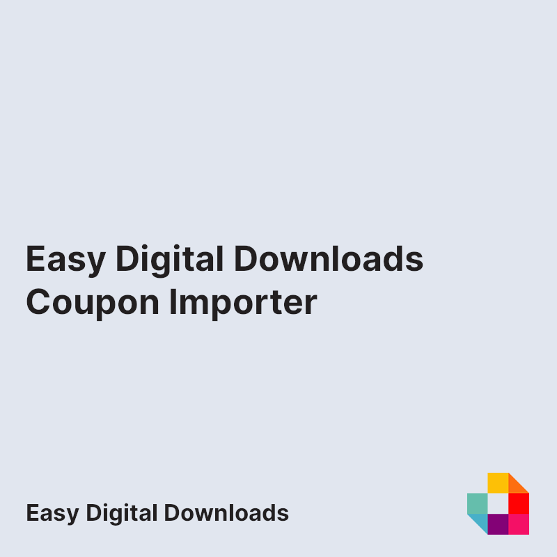 Easy Digital Downloads Coupon Importer