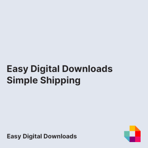 Easy Digital Downloads Simple Shipping