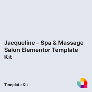 Jacqueline - Spa & Massage Salon Elementor Template Kit