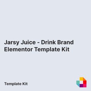 Jarsy Juice - Drink Brand Elementor Template Kit