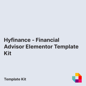 Hyfinance - Financial Advisor Elementor Template Kit