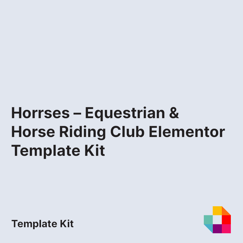 Horrses – Equestrian & Horse Riding Club Elementor Template Kit