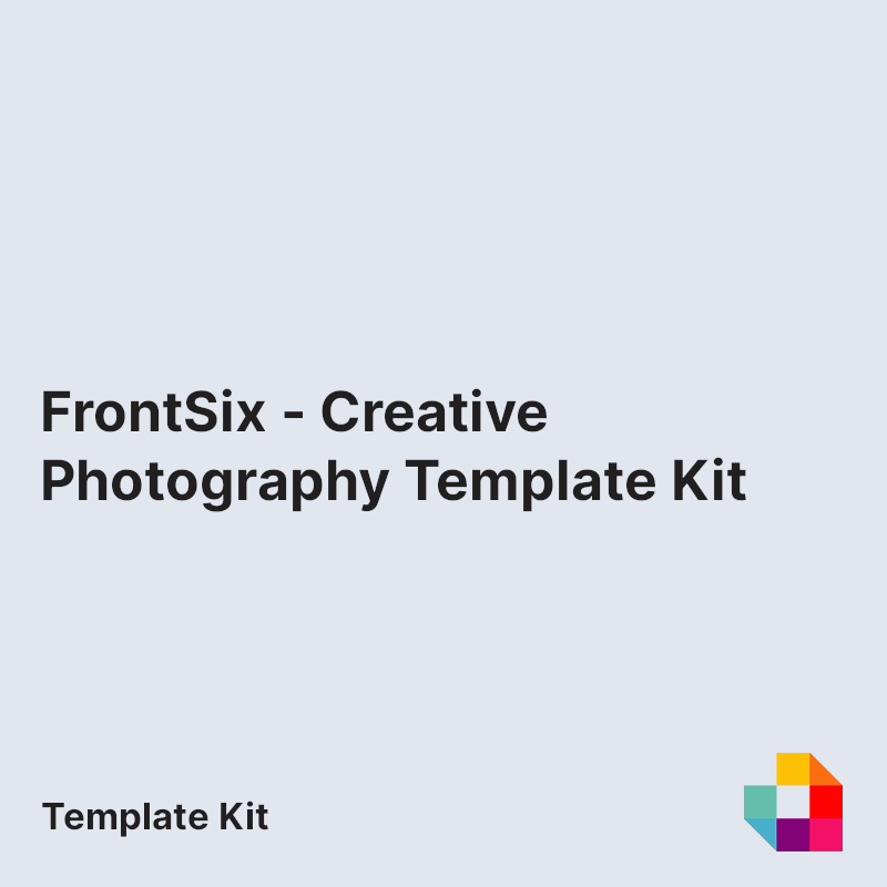 FrontSix - Creative Photography Template Kit