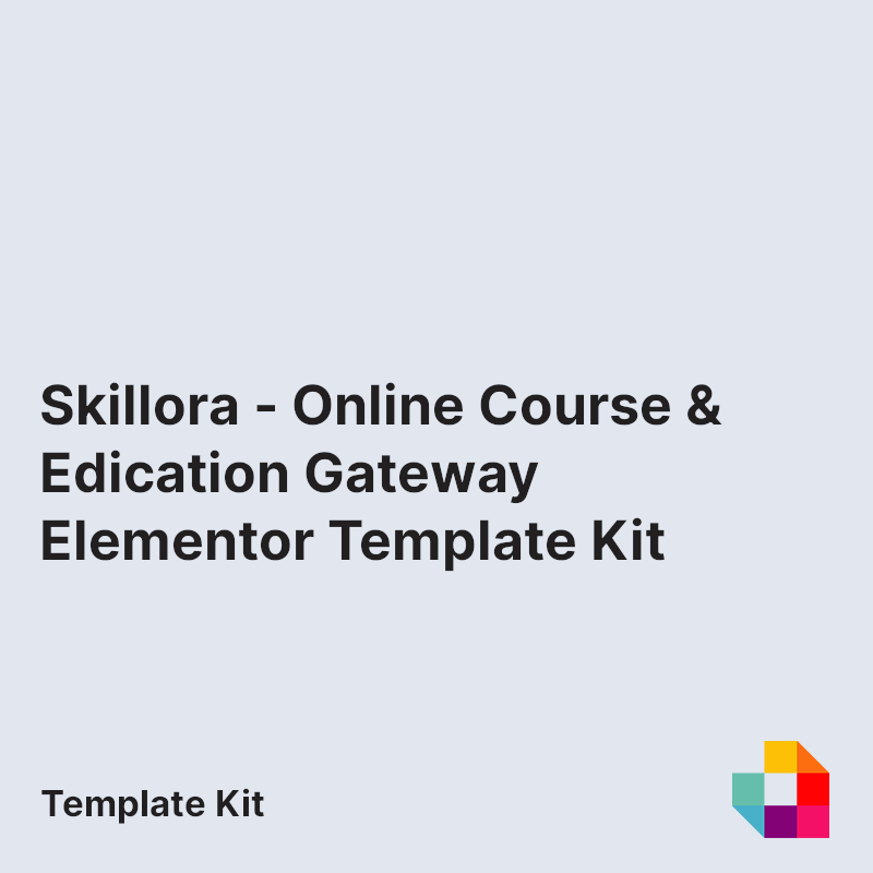 Skillora - Online Course & Education Gateway Elementor Template Kit