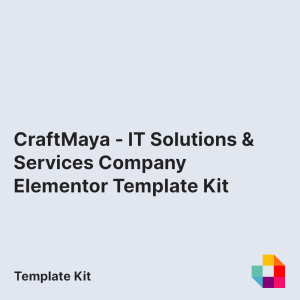 CraftMaya - IT Solutions & Services Company Elementor Template Kit