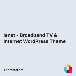 Ienet - Broadband TV & Internet WordPress Theme