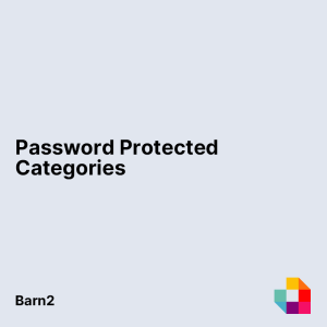 Password Protected Categories