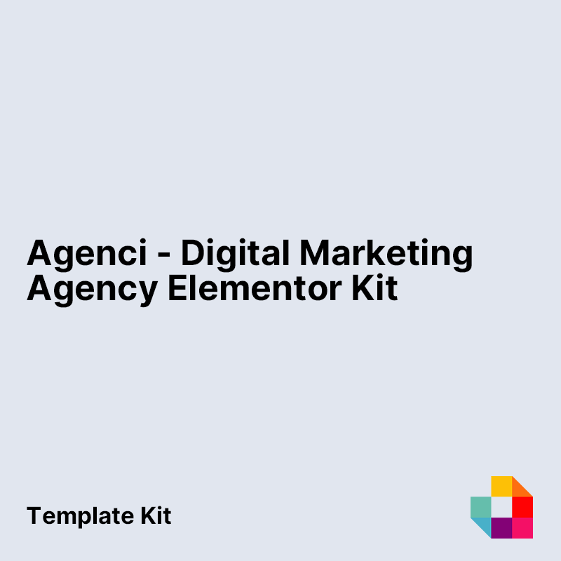Agenci - Digital Marketing Agency Elementor Template Kit