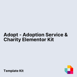Adopt - Adoption Service & Charity Elementor Template Kit