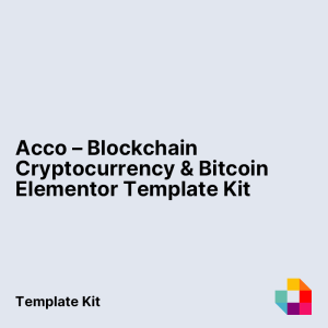 Acco – Blockchain Cryptocurrency & Bitcoin Elementor Template Kit