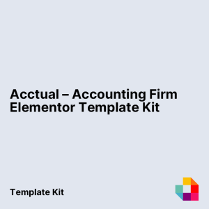 Acctual – Accounting Firm Elementor Template Kit