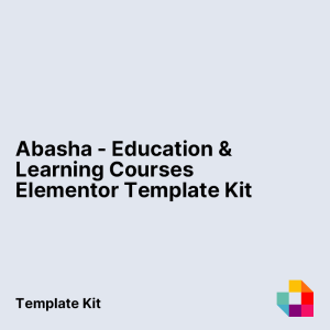 Abasha - Education & Learning Courses Elementor Template Kit
