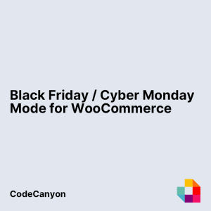 Black Friday/Cyber Monday Mode for WooCommerce