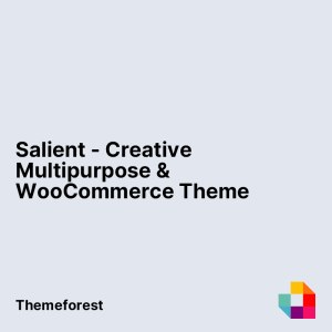 Salient - Creative Multipurpose & WooCommerce Theme