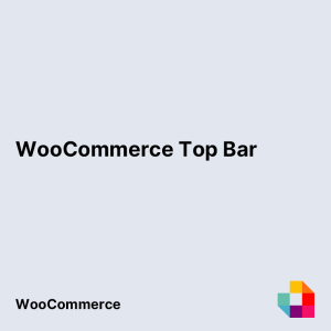 WooCommerce Top Bar