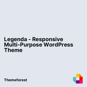 Legenda - Responsive Multi-Purpose WordPress Theme