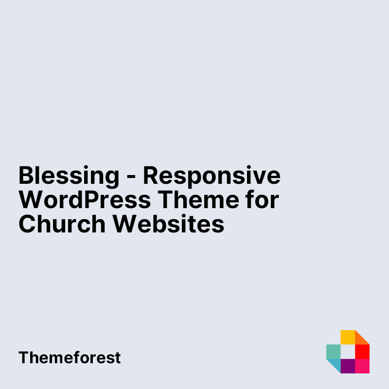 Blessing - Responsive WordPress Theme for Church Websites