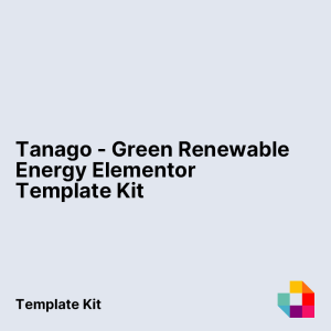 Tanago - Green Renewable Energy Elementor Template Kit