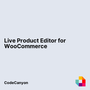 Live Product Editor for WooCommerce