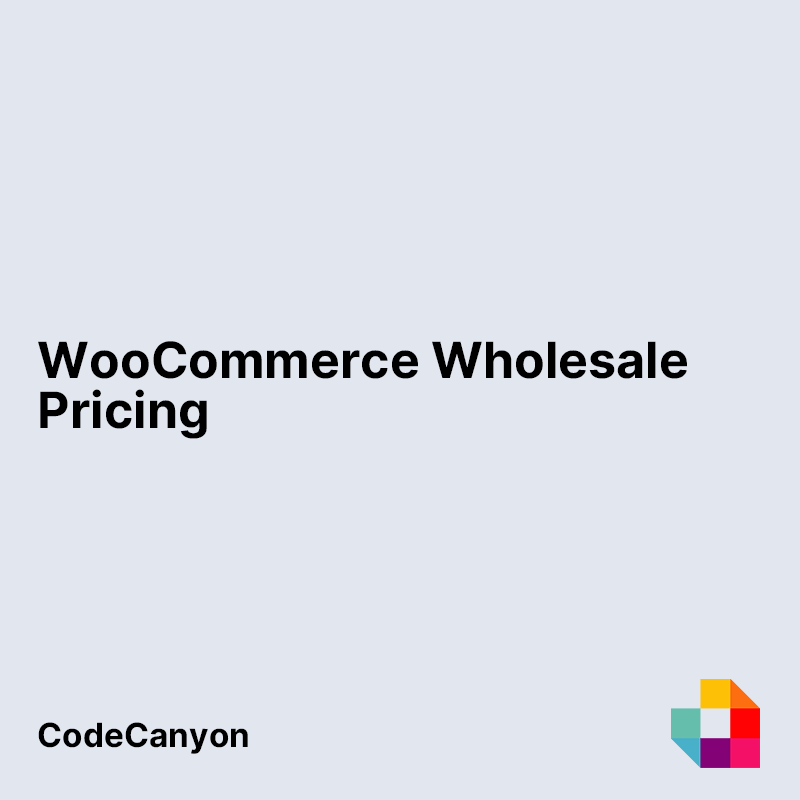 WooCommerce Wholesale Pricing