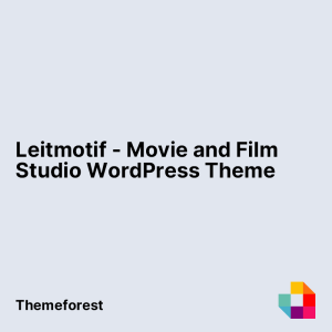 Leitmotif - Movie and Film Studio WordPress Theme