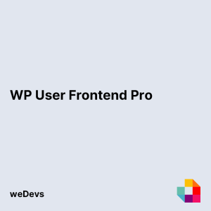 WP User Frontend Pro