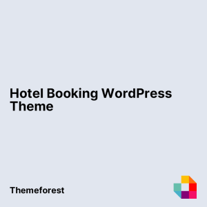 Hotel Booking WordPress Theme