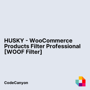 HUSKY - WooCommerce Products Filter Professional [WOOF Filter]