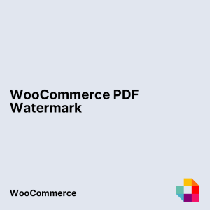 WooCommerce PDF Watermark