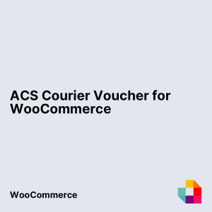 ACS Courier Voucher for WooCommerce