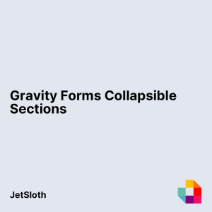Gravity Forms Collapsible Sections