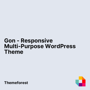Gon - Responsive Multi-Purpose WordPress Theme