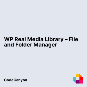 WP Real Media Library – File and Folder Manager