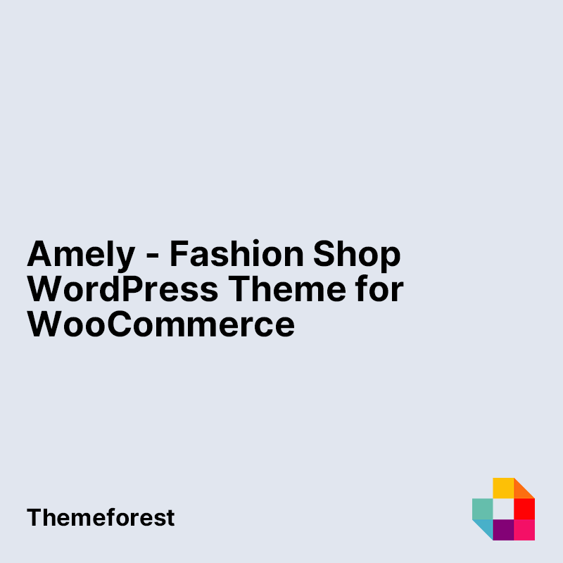 Amely - Fashion Shop WordPress Theme for WooCommerce