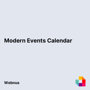 Modern Events Calendar