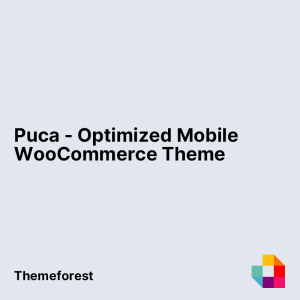 Puca - Optimized Mobile WooCommerce Theme