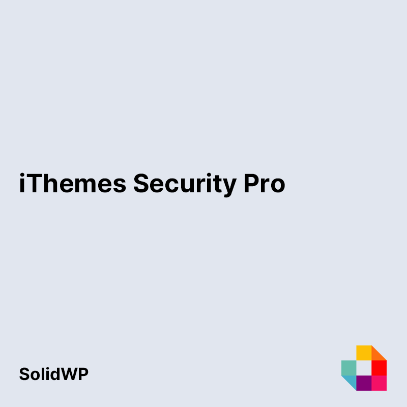 iThemes Security Pro