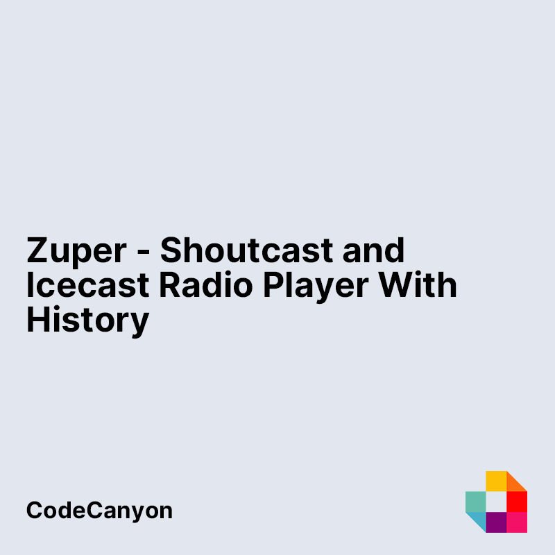 Zuper - Shoutcast and Icecast Radio Player With History