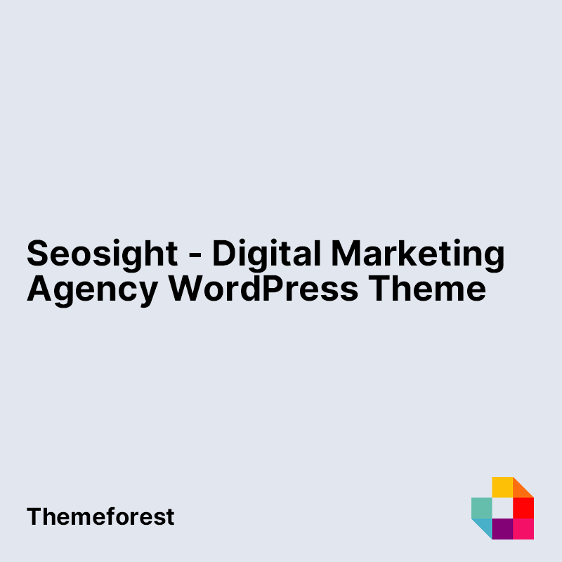 Seosight - Digital Marketing Agency WordPress Theme