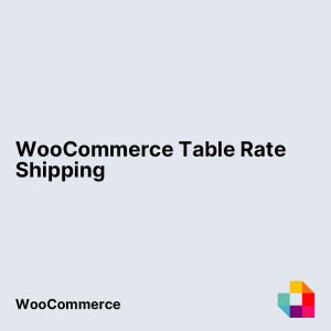 WooCommerce Table Rate Shipping