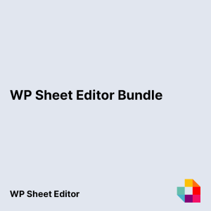 WP Sheet Editor Bundle